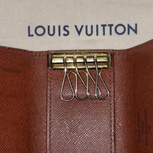 EUC LOUIS VUITTON 4 KEYHOLDER POUCH / WALLET WITH DUST BAG DATE CODE FL0095 - Picture 3 of 9